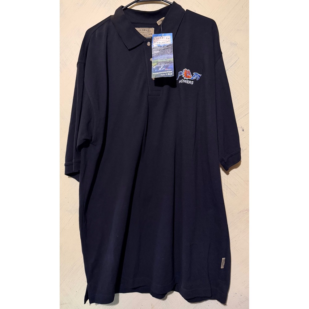 Colorado Timberline Bad Boy Mowers Polo Shirt Mens 2XL Black Worthington BCP NWT